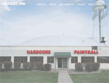 Tablet Screenshot of hardcorepaintballarena.com